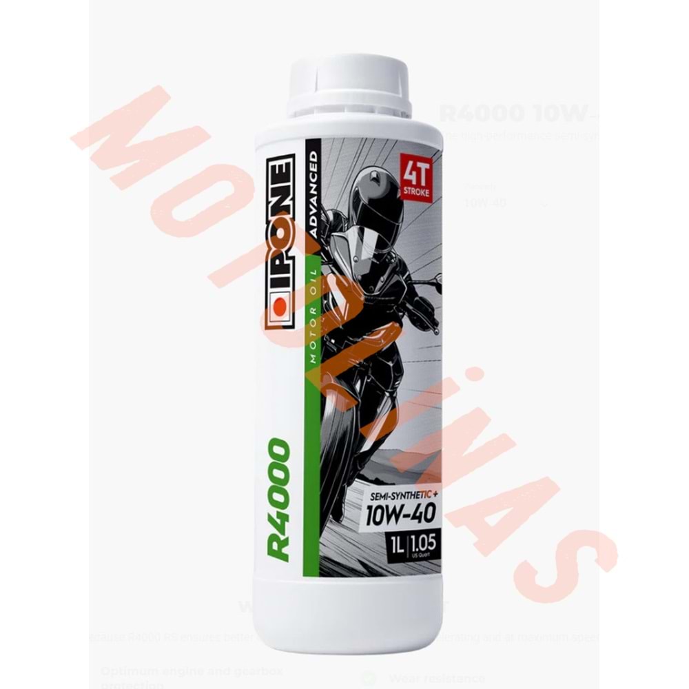 IPONE R4000 SCOOT 10W-40 MOTOR YAĞI ESTERLİ YENİ SERİ 1 LİTRE
