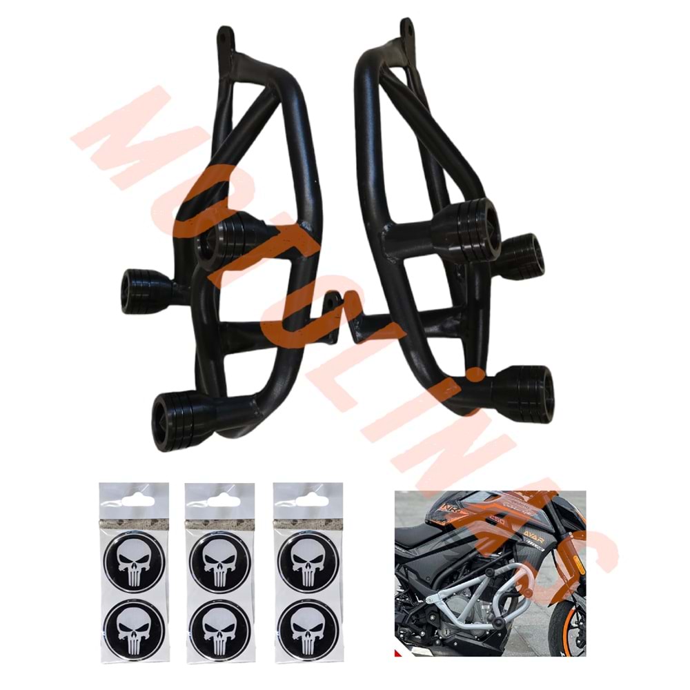 KORUMA DEMİRİ [IRON KİT] [SİYAH] STİCER DAHİL - CFMOTOR NK250