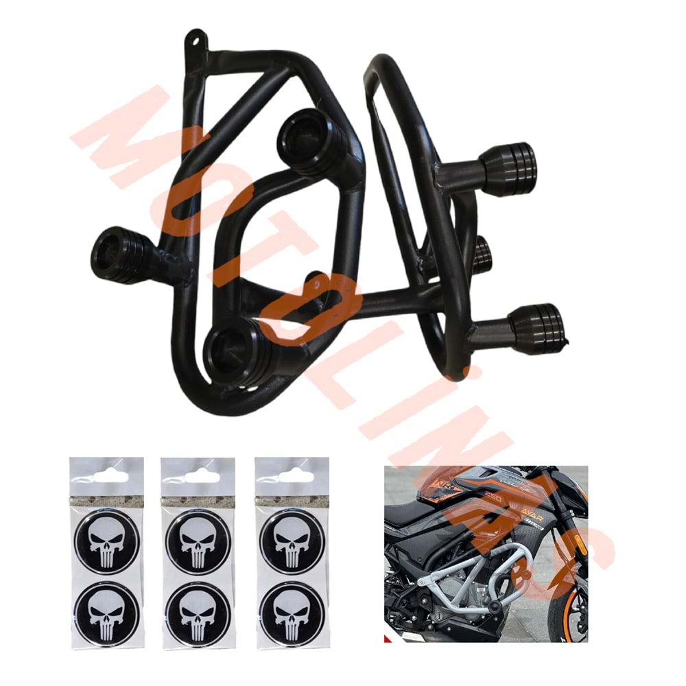 KORUMA DEMİRİ [IRON KİT] [SİYAH] STİCER DAHİL - CFMOTOR NK250