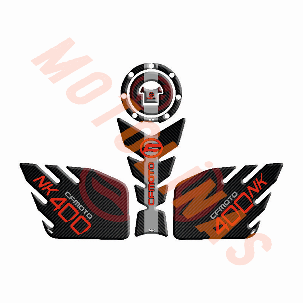 CF MOTO NK 400 TANK PAD SETİ 003 - KIRMIZI