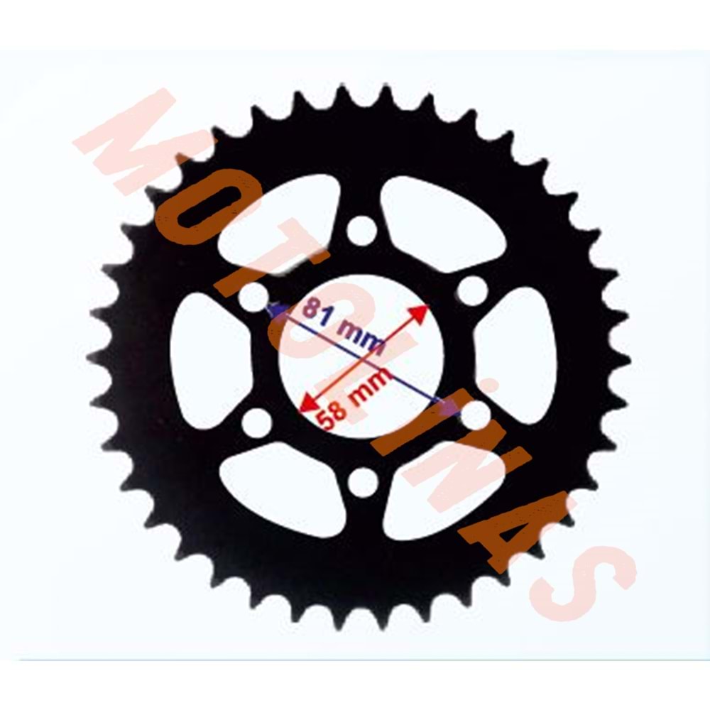 ARKA DİŞLİ 38T PERFORMANS - BAJAJ PULSAR NS 200