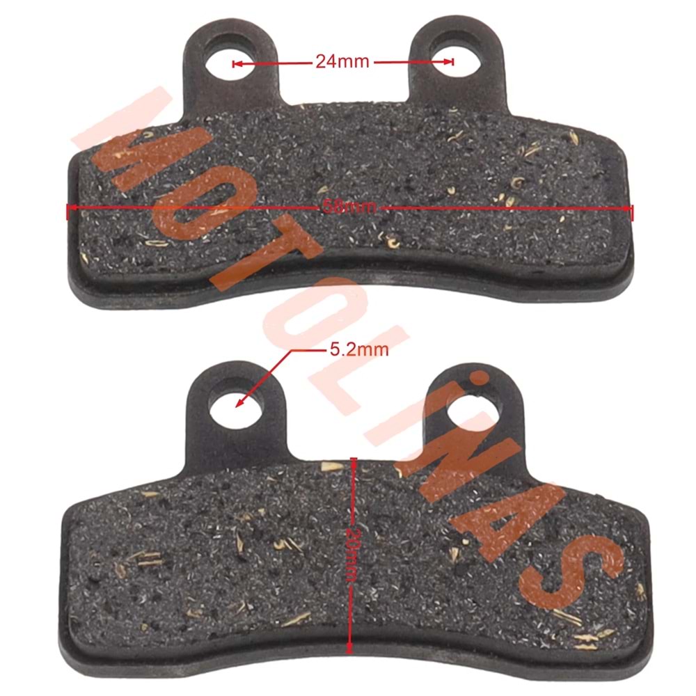 DİSK FREN BALATASI 50cc - EBİKE, SCOOTER,RMG RAPİD 50