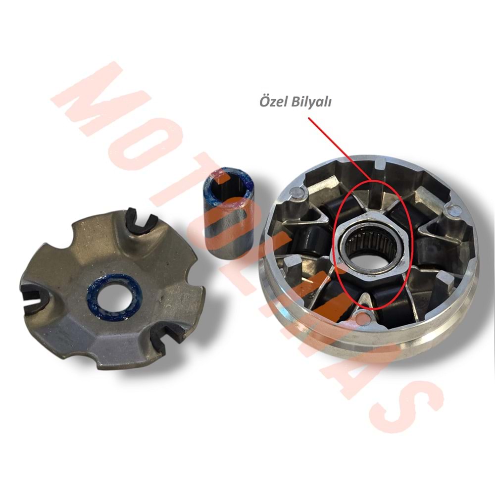 ÖN DEBRİYAJ [BİLYALI] 8,6gr BAGA [YARIM SET] - SCOOTER 50cc 80cc 100cc