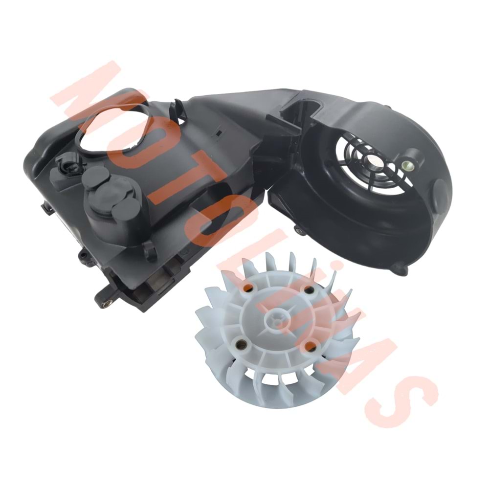 SİLİNDİR KORUMA FAN VE FAN KAPAĞI 4LÜ SET- SCOOTER 50cc