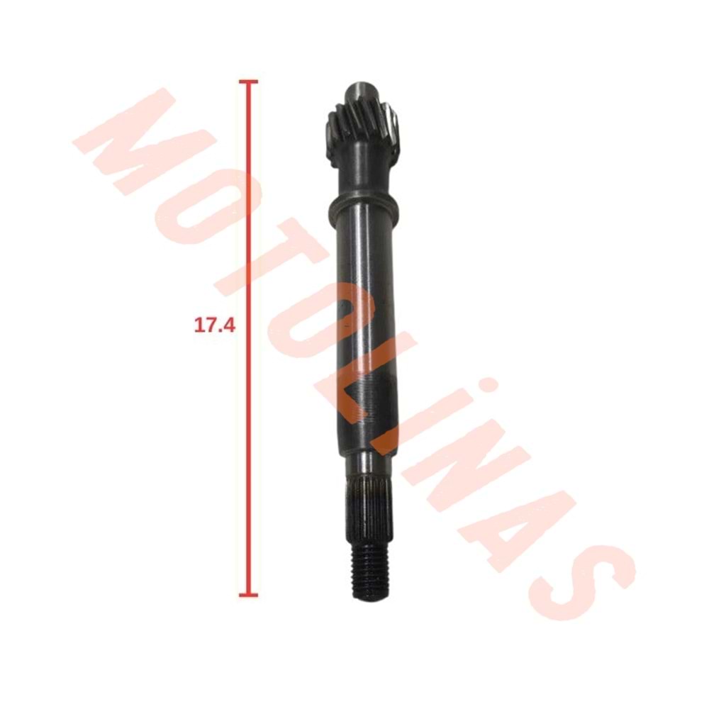 ARKA ŞANZIMAN DEBRİYAJ MİLİ 15 DİŞ - SCOOTER 50cc