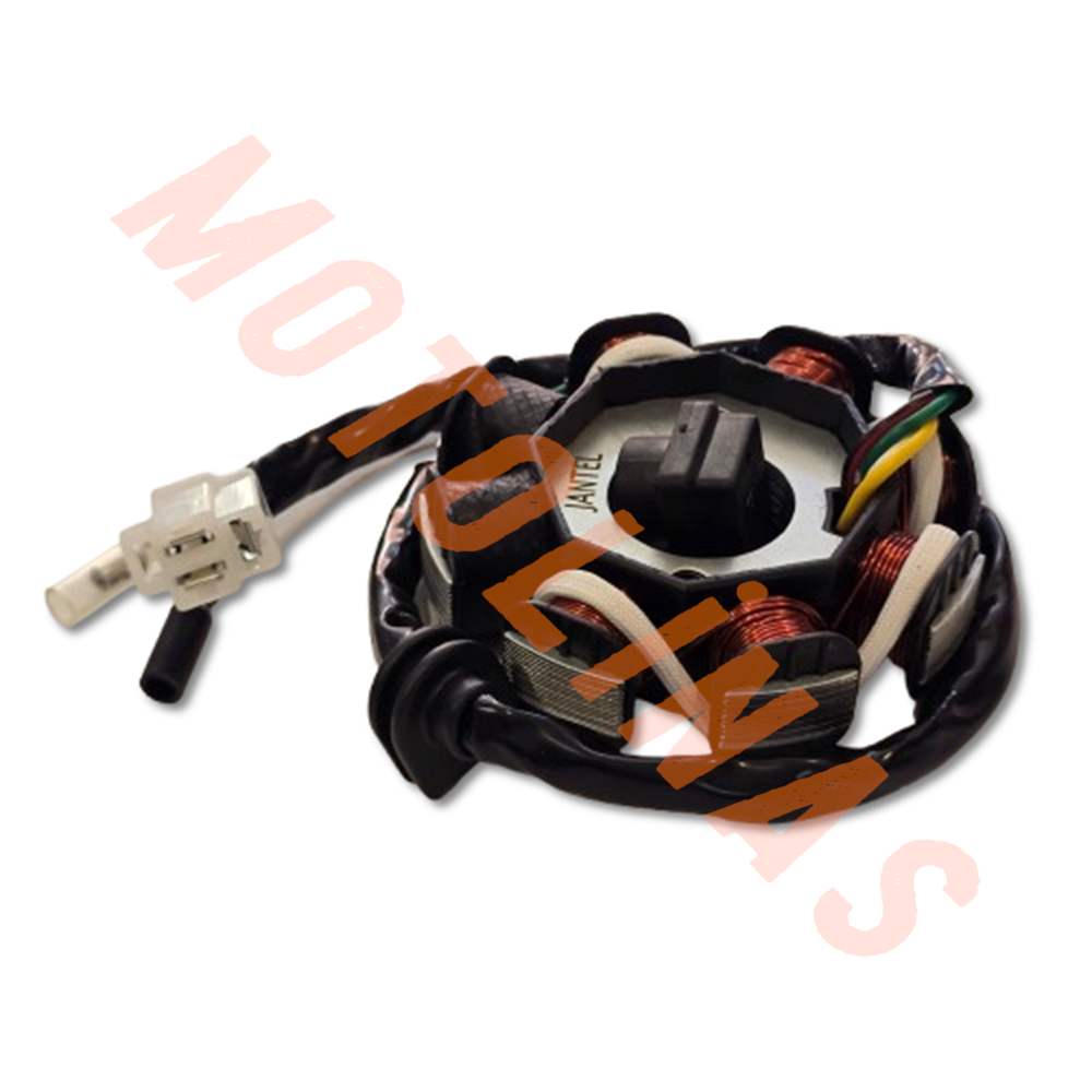 STATÖR JANTEL [5 KABLOLU] [6+2 Lİ BEZ BOBİNLİ] - SCOOTER - 50cc / 80cc / 100cc