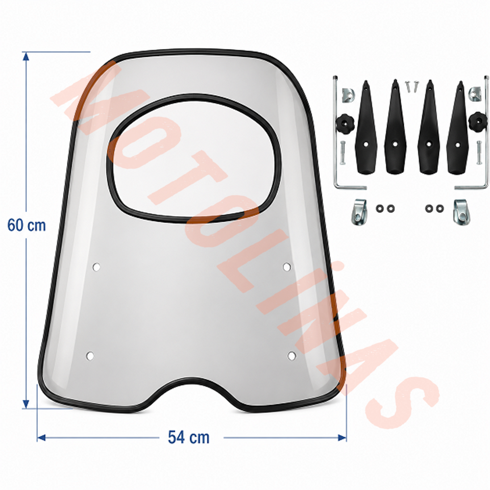 SİPER CAMI BÜYÜK BOY [ŞEFFAF] ORTASI CAMLI - UNİVERSAL