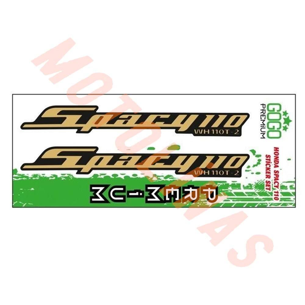 HONDA SPACY 110 STİCKER SETİ 20 cm FOLYA 2 li - SPACY