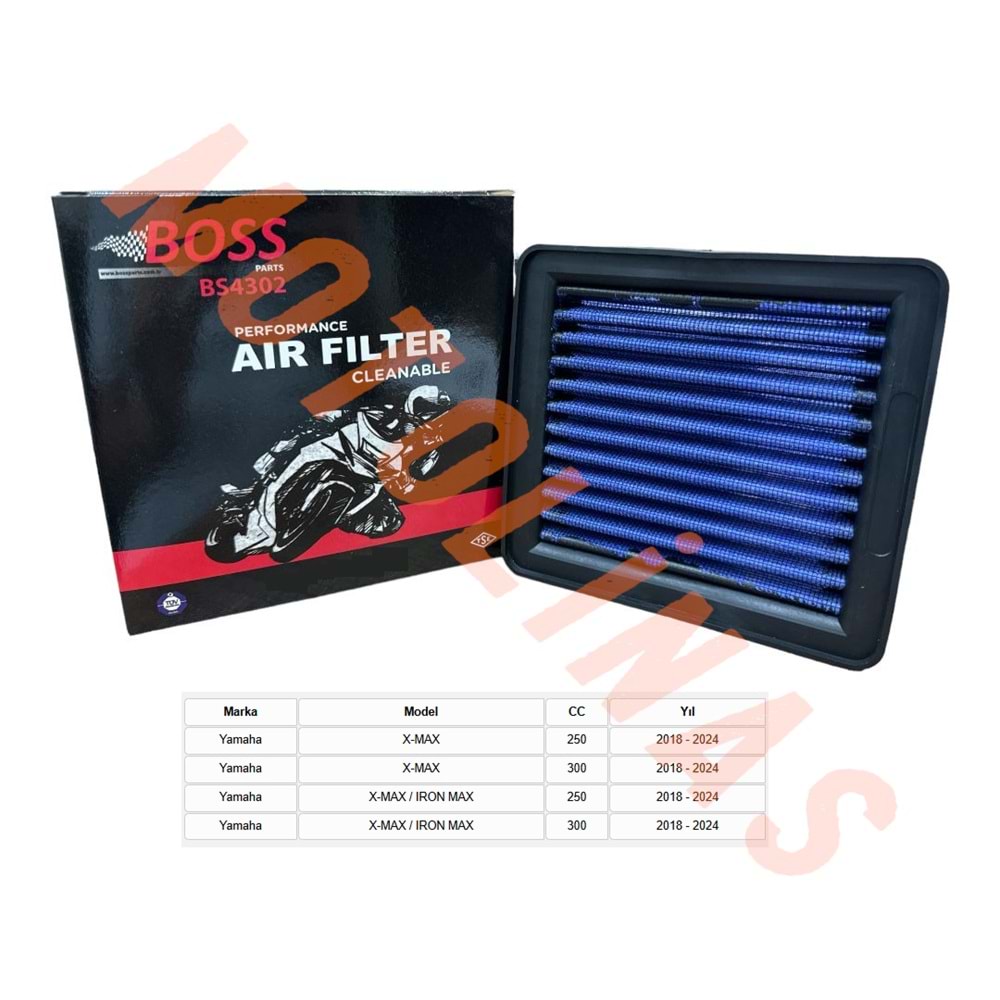 HAVA FİLTRESİ [BS4302] PERFORMANS- XMAX 250 2018/24, XMAX 300 2018/24