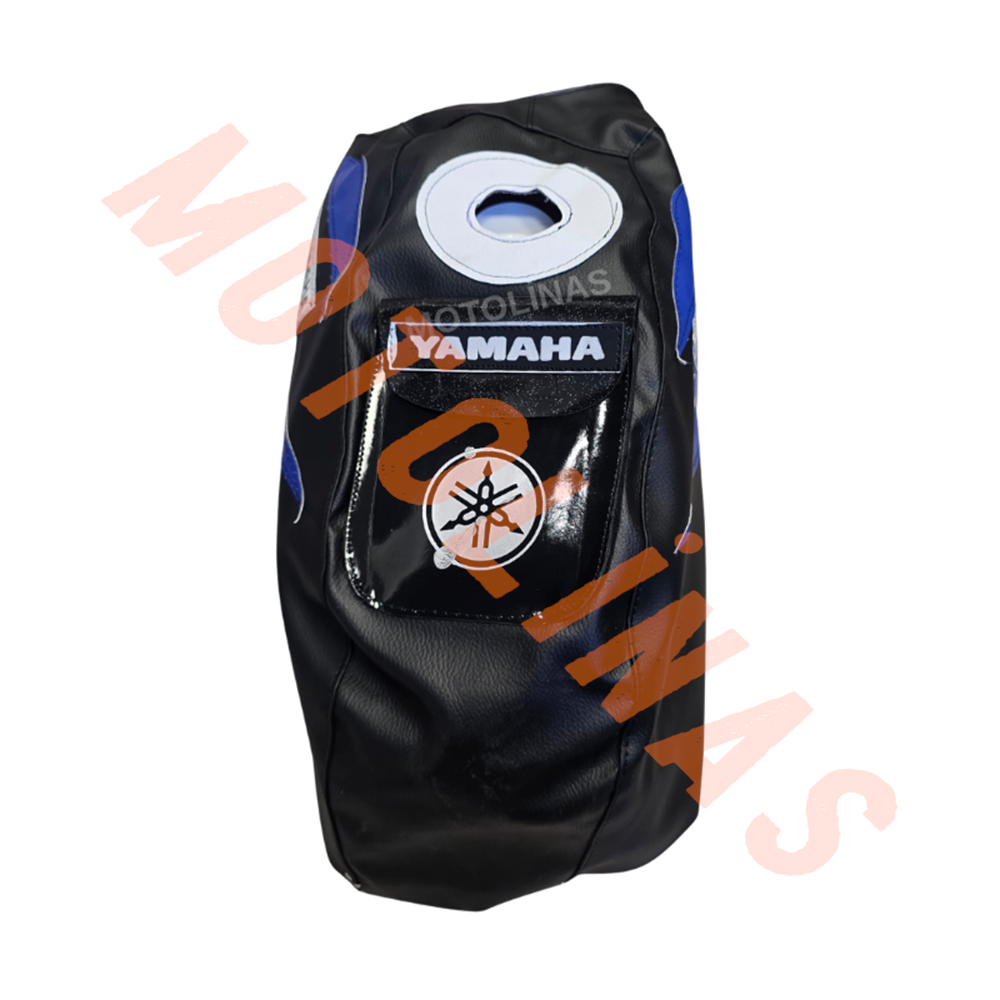 DEPO KILIFI [CEPLİ] [SİYAH - MAVİ DETAYLI] 2011 VE ÖNCESİ - YAMAHA YBR