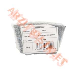 14 x 2.50 BUTYL [EĞRİ SİBOP] [POŞETLİ] E-BIKE