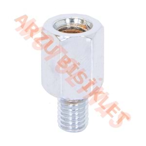 AYNA ADAPTÖRÜ [10 ADET] [ÜST 8mm DÜZ DİŞ - ALT 8mm TERS DİŞ]