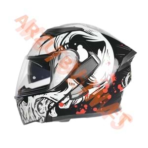 KC - ÇENE AÇILIR VİZÖRLÜ KASK [KC902] [KURU KAFA] [S]