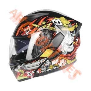 KC - ÇENE AÇILIR VİZÖRLÜ KASK [KC902] [İSKELET] [M]