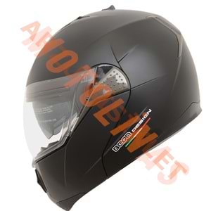 BEON- ÇENE AÇILIR VİZÖRLÜ KASK [B700] [MAT SİYAH] [L]