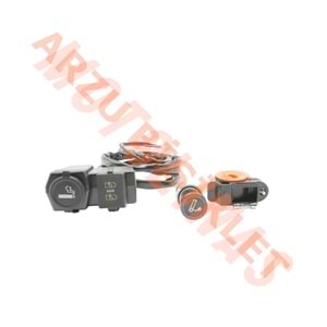 USB ŞARJ CİHAZI VE ÇAKMAKLIK - GÖSTERGELİ