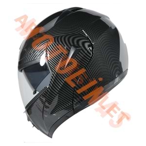 VRT - ÇENE AÇILIR VİZÖRLÜ KASK [MB808] [KARBON] [XL]