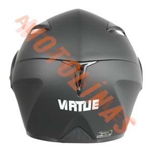 VRT - ÇENE AÇILIR VİZÖRLÜ KASK [MB808] [MAT SİYAH] [S]