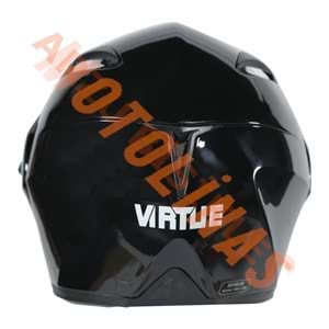 VRT - ÇENE AÇILIR VİZÖRLÜ KASK [MB808] [SİYAH] [L]
