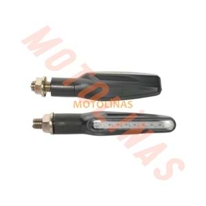 KAYAN LED SİNYAL [SARI IŞIK] [TAKIM] SİYAH [1040XL-Y] - E BELGELİ