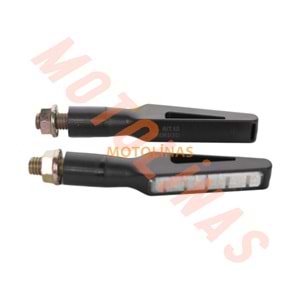 KAYAN LED SİNYAL [SARI IŞIK] [TAKIM] SİYAH [1073L-Y] - E BELGELİ