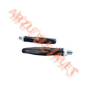 KL020-4 - SİNYAL 3 FONKSİYONLU [KIRMIZI PARK - KIRMIZI ÇAKAR - SARI KAYAN LED [TAKIM] - E BELGELİ