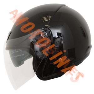 BEON-ÇENESİZ VİZÖRLÜ YAZLIK KASK [B210] [SİYAH] [M]