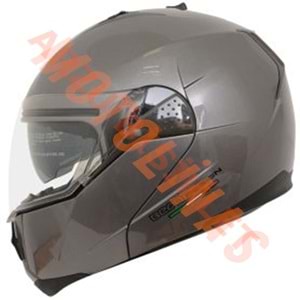 BEON- ÇENE AÇILIR VİZÖRLÜ KASK [B700] [GRİ] [S]