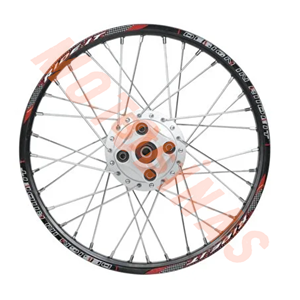 1.20 x 19 TELLİ JANT KOMPLE ARKA [SİYAH JANT - GRİ GÖBEK - KROM TEL] CG