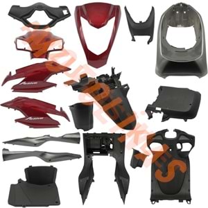 KAPORTA Y. SET [KIRMIZI] [YENİ MODEL] HONDA ACTIVA S
