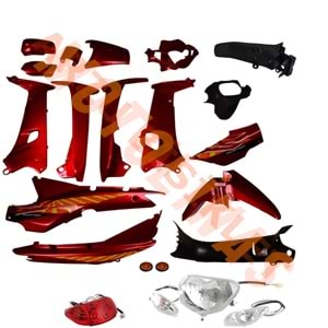 KAPORTA SET [KIRMIZI] [FAR+STOP+SİNYAL DAHİL] [KALIPSO - ÇELİK] CUB