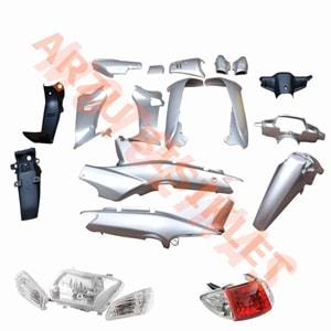 LIFAN KAPORTA SET [GÜMÜŞ] [FAR+STOP DAHİL] CUB