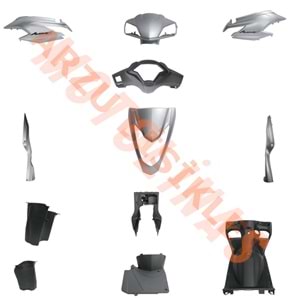 KAPORTA SET [GRİ] [YENİ MODEL] HONDA ACTIVA S