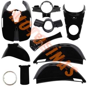 KAPORTA SET [BOYALI AKSAM] [SİYAH] - KUBA BLUEBERRY