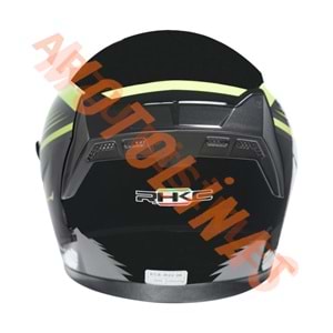 KC-ÇENESİZ VİZÖRLÜ YAZLIK KASK [KC528-1] SİYAH - NEON YEŞİL [S] E BELGELİ