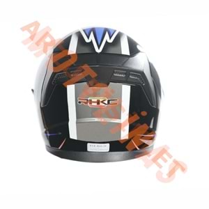 KC-ÇENESİZ VİZÖRLÜ YAZLIK KASK [KC528-1] SİYAH - MAVİ [S] E BELGELİ