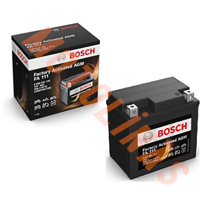 BOSCH MOTOSİKLET BAKIMSIZ AKÜ [FA111] TX5L [YATIK] 12V 4Ah 2 YIL GARANTİLİ - TVS JUPİTER,WEGO