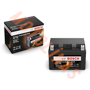 BOSCH MOTOSİKLET BAKIMSIZ AKÜ [FA118] (Y/B) T12A-BS 12V 10 Ah 2 YIL GARANTİLİ