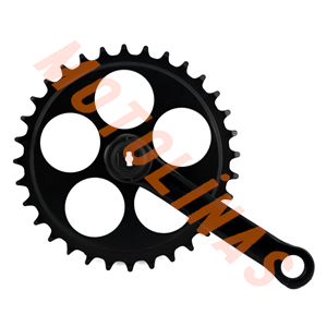 AYNAKOL 36T 127mm MUHAFAZASIZ SİYAH - BİSİKLET