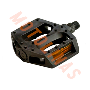 PEDAL MTB ÇİFT BİLYALI SİYAH GENİŞ REFLEKTÖRLÜ 9/16