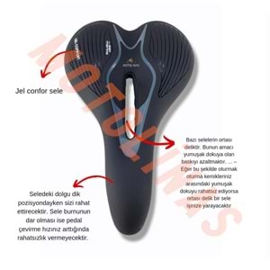 SELE JEL DOLGULU SM-73 COMFORT SAN MARİO - BİSİKLET