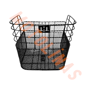 ÖN SEPET [YARI ÖRGÜ] DEMİR, SİYAH - BİSİKLET