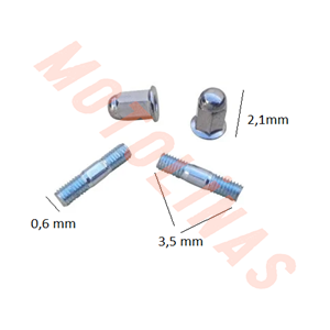EGZOZ SAPLAMA 2 ADET VE SOMUN 2 ADET [TAKIM] - CUP,KH, SFC, ÇELİK, BİSAN, KUBA, HS, RS, MT
