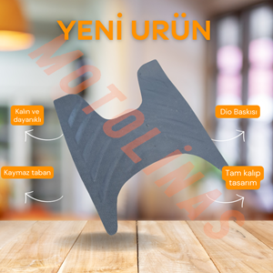 HONDA DİO UYUMLU PASPAS KAYMAZ TABAN [LNSmoto] LOGOLU