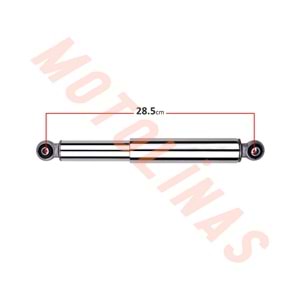 AMORTİSÖR ARKA TAKIM NİKEL ( 28,50 CM ) - MOBYLETTE