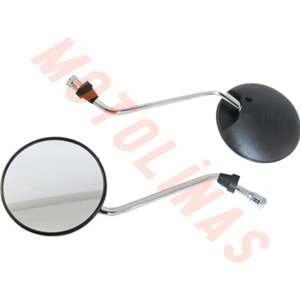 AYNA TAKIMI 10mm YUVARLAK SİYAH - UNİVERSAL