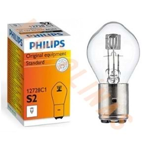 AMPUL [BOSH TİPİ] 12V 35/35W [SARI IŞIK] -PHILIPS