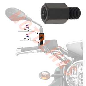 ALT 10mm DÜZ DİŞ - ÜST 10mm DÜZ DİŞ AYNA UZATMA