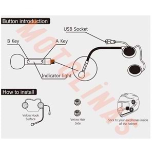 KASK KULAKLIK Bt 5.0 KAPLOSUZ MODEL : M5