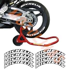 LASTİK YANAK YAZISI MICHELIN BEYAZ 3D + YAPIŞKAN